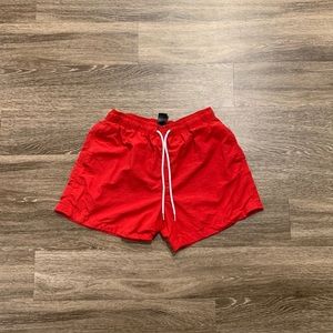 H&M Red Mens Bathing Suit
